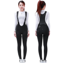 Dámské cyklistické kalhoty s laclem dlouhé elastické polyester elastan prodyšná zadní část pro silniční i rekreační cyklistiku 1