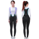 Dámské cyklistické kalhoty s laclem dlouhé elastické polyester elastan prodyšná zadní část pro silniční i rekreační cyklistiku 2