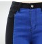 Dámske dvojfarebné džínsy - Modro-čierne 3