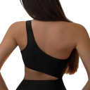 Dámské jednodílné plavky Na jednom rameni Asymetrické Pruhované Polyester Spandex Moderní letní plážové plavky k bazénu 6