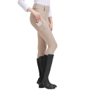 Dámské jezdecké kalhoty přiléhavého střihu s protiskluzovým silikonovým gripem po celé délce nohavice a vysokým pasem s poutky na pásek 6
