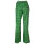 Dámske kockované nohavice zelenej 5