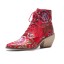 Dámské kotníkové boty s květinami J817 6