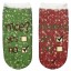 Dámské kotníkové ponožky - vánoční motiv 10