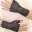 Dámské krajkové rukavice bez prstů J1117 6