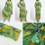 Dámske maxi šaty s tropickým vzorom 2