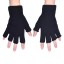 Dámske pletené rukavice bez prstov - Čierne 3