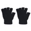 Dámske pletené rukavice bez prstov - Čierne 4