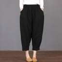 Dámské plus size kalhoty volné 1