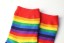 Dámské ponožky s barevnými pruhy 9