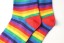Dámské ponožky s barevnými pruhy 10