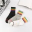 Dámske ponožky s farebnými prúžkami 1