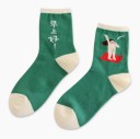 Dámské ponožky s obrázky Bavlna polyester 3