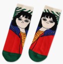 Dámské ponožky s obrázky Bavlna polyester 5