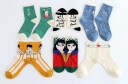 Dámské ponožky s obrázky Bavlna polyester 12
