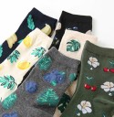 Dámské ponožky s ovocem Bavlna polyester 8