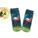Dámské ponožky s plameňáky Bavlna polyester 3