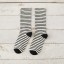 Dámske ponožky s prúžkami 14