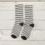 Dámske ponožky s prúžkami 20