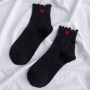 Dámské ponožky s volánky Bavlna spandex 2