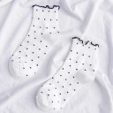 Dámské ponožky s volánky Bavlna spandex 5