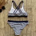 Dámske pruhované bikiny A2636 3