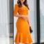 Dámske šaty oranžové 2