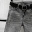 Dámske šedé džínsy s kamienkami 4