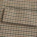 Dámské šedé elegantní sako s proužky a límečkem Jednobarevné sako s kapsami a zapínáním na knoflíky z polyesteru Stylový kabátek pro kancelář 6