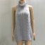 Dámske svetrové mini šaty s odhaleným chrbátom 6