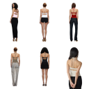 Dámske tielko Jednobarevné Tenké ramienka okolo krku Výstrih do O Crop top Materiál nylon spandex Moderný letný top 5