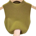 Dámske tielko Univerzálna veľkosť Jednofarebné Široké ramienka Výstrih do O Materiál polyester Pohodlný základný top 9