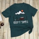 Dámske tričko s potlačou keep it simple 1