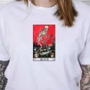 Dámske tričko s potlačou kostlivca 7