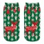 Dámské vánoční ponožky s 3D potiskem jelena 3