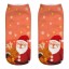 Dámske vianočné ponožky s 3D potlačou Santy 8