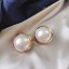 Dámske visiace náušnice s perlou G1261 4