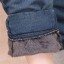 Dámske zateplené džínsy s gumou v páse 4