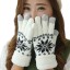 Dámske zimné rukavice s vločkou J2435 8