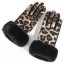 Dámské zimní leopardí rukavice 3