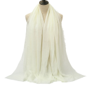 Damski hidżab z delikatną marszczoną strukturą 180x90 cm z poliestru i bawełny do codziennego noszenia i warstwowania 20