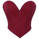 Dámski korzet bez ramínek Jednobarevný Výstřih do V Šněrování vzadu Polyester Elegáns prísne top 9