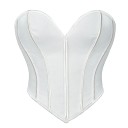 Dámski korzet bez ramínek Jednobarevný Výstřih do V Šněrování vzadu Polyester Elegáns prísne top 2