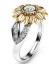 Damski kryształowy pierścionek w kształcie kwiatka J3200 2