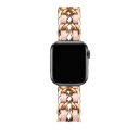 Damski metalowy pasek różowy do Apple Watch Series 10–11 42 mm Elegancki metalowy bransolet w stylowym różowym kolorze Nowoczesne akcesorium 2