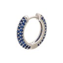 Damski okrągły kolczyk z cyrkoniami na całym obwodzie Zapięcie na zatrzask Biżuteryjny metal Błyszcząca biżuteria na co dzień i na specjalne okazje 12