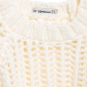 Damski pleciony sweter z krotkim rekawem Zawiązywanie na sznurki po bokach Jednokolorowy elegancki top z okrągłym dekoltem Poliester Rozne kolory 20
