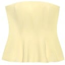 Damski podkoszulek Korset Bez Ramiączek Jednokolorowy Wycięcie w O Przylegający Poliesterowy Top Elegancki Letni Styl 11