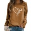 Damski sweter z nadrukiem serca 4