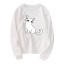 Damski sweter z nadrukiem z kotami 4
